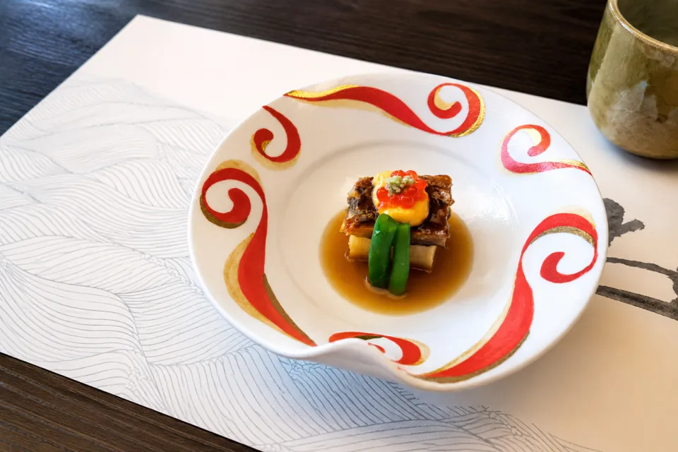秋田キャッスルホテルの和食の一皿