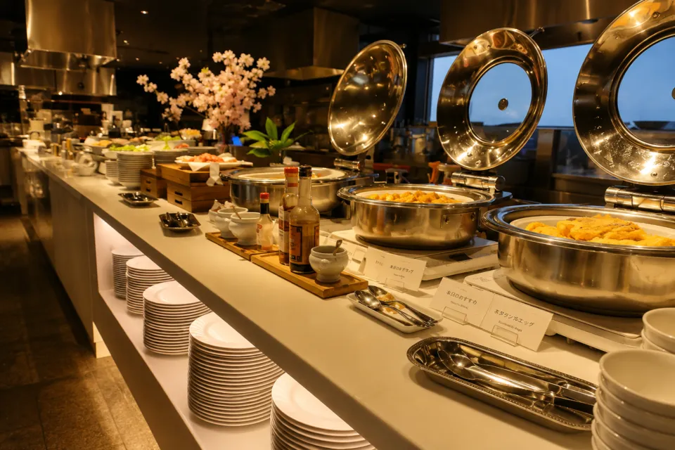 ANAクラウンプラザホテル秋田の朝食ビュッフェ