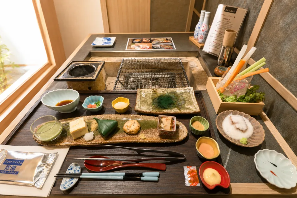 センチュリーマリーナ函館の囲炉裏料理