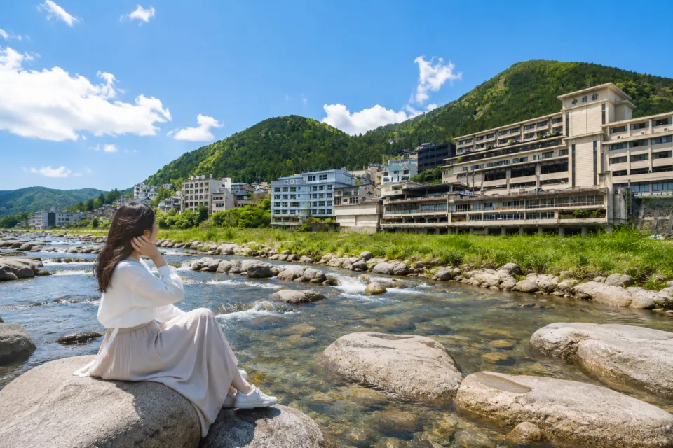 下呂温泉 噴泉池
