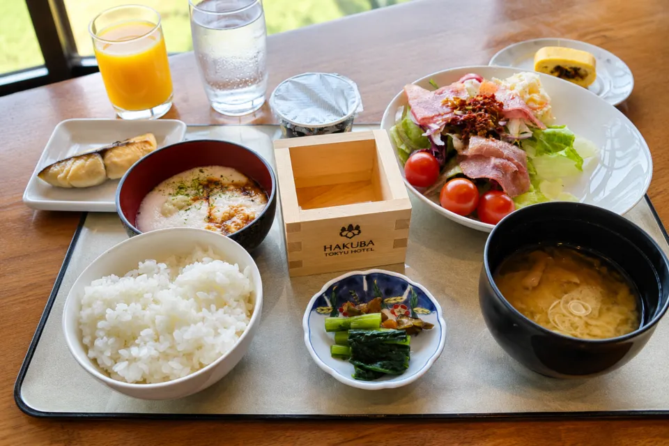 白馬東急ホテルの和食を中心とした朝食