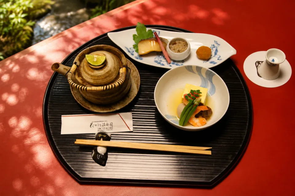 花やしき浮舟園の会席料理