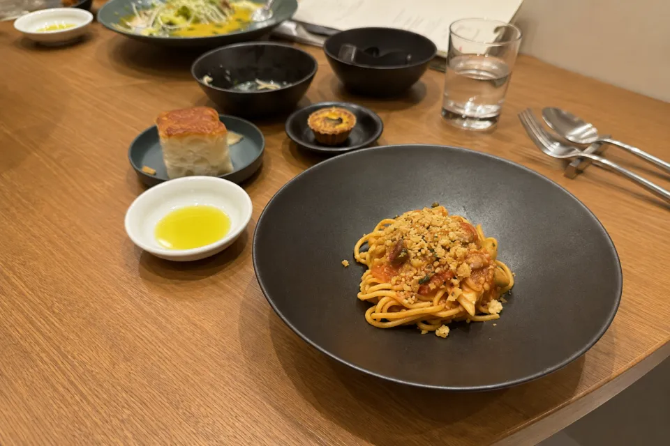 ホテルインディゴ軽井沢のパスタ料理