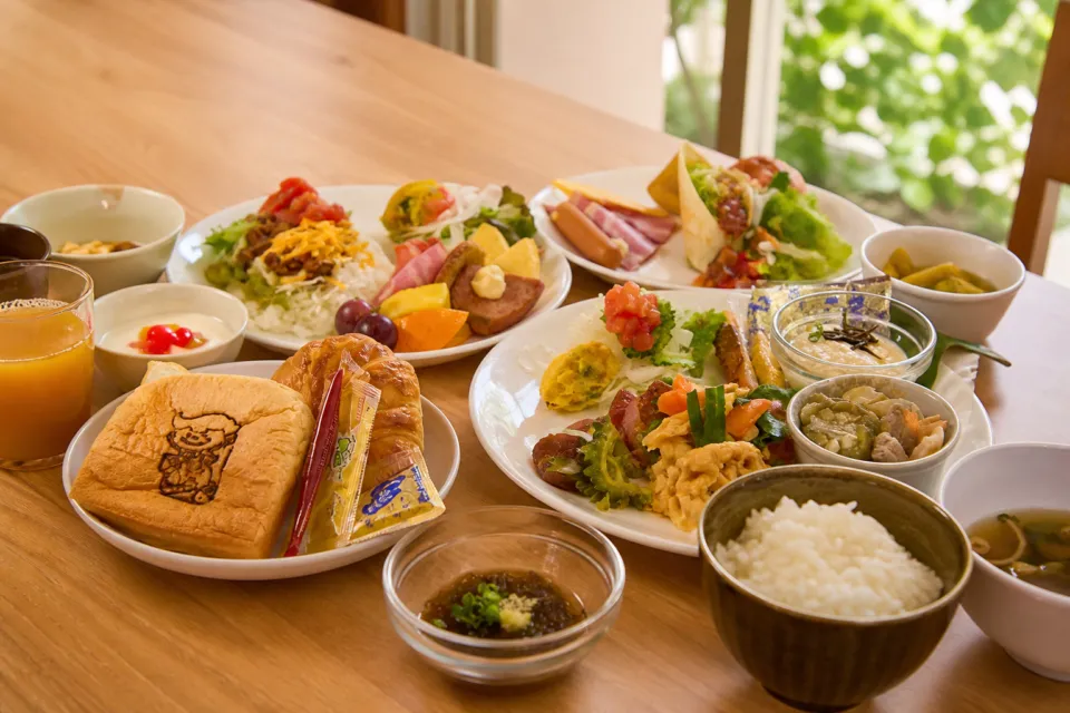 石垣島ホテルククルの朝食料理