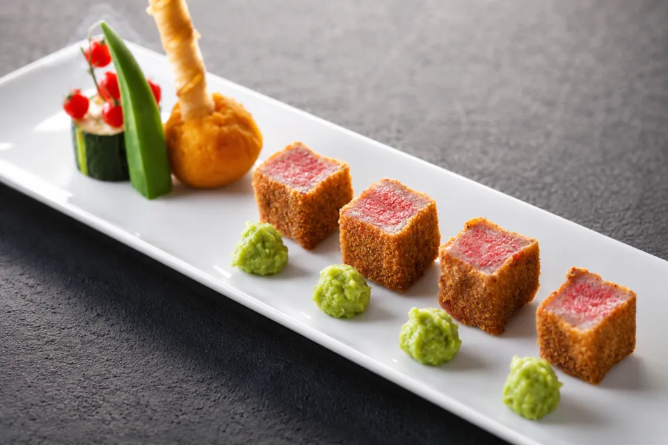 柿本家の角切り肉料理