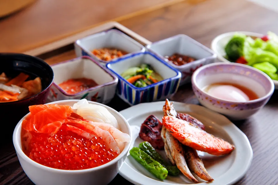 ラビスタ函館ベイの朝食の海鮮丼