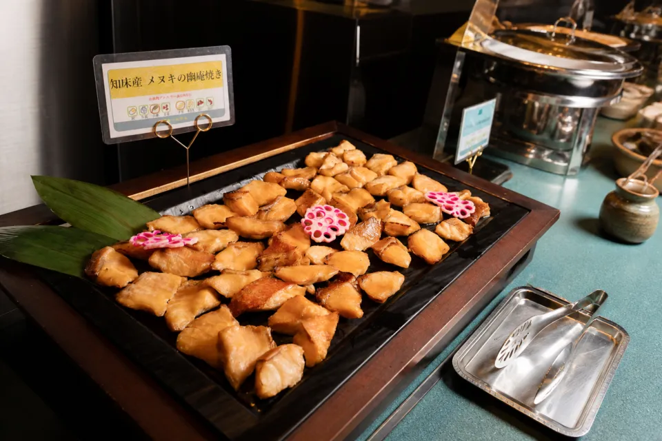 知床第一ホテルの夕食マルスコイの料理