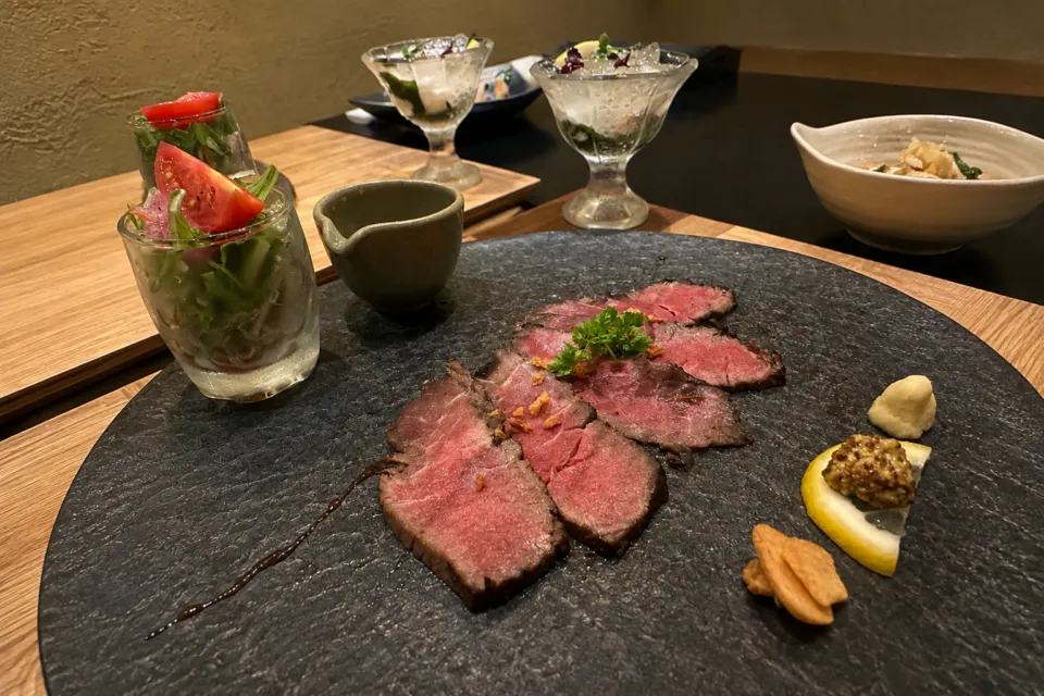 対橋楼のローストビーフ