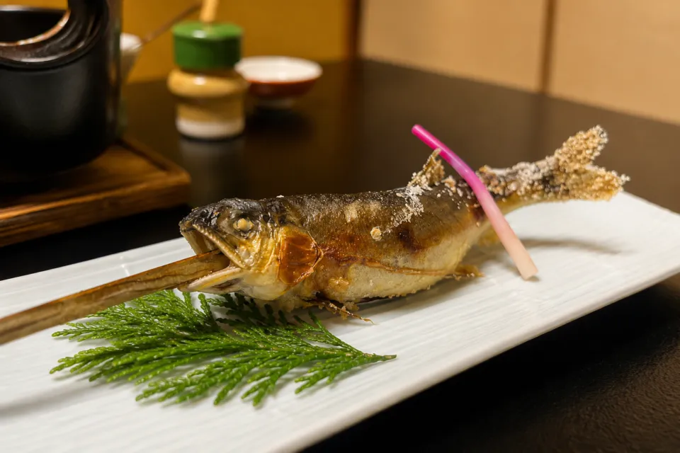 宿 花屋徳兵衛の川魚の塩焼き