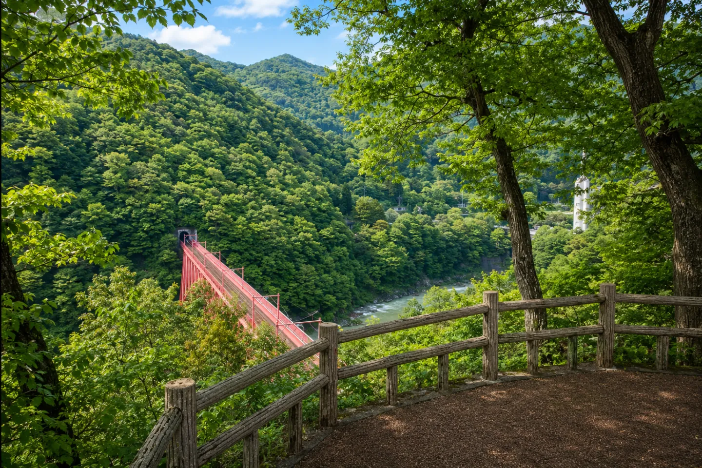やまびこ展望台（黒部峡谷）