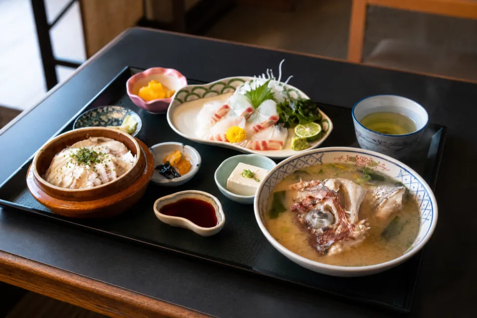 味処 あらしの鯛料理の御膳