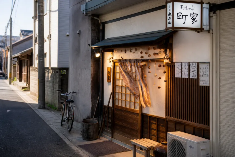 郷土料理と日本酒 町家の店舗外観