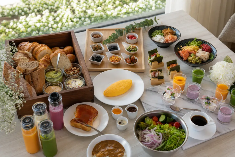 ANAクラウンプラザホテル成田の朝食ブッフェ