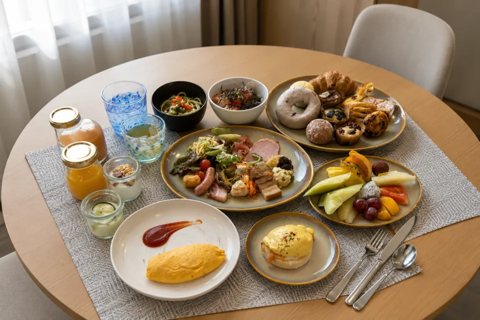 ANAインターコンチネンタル石垣リゾートの朝食の料理