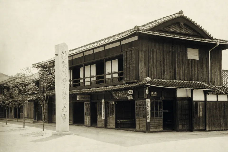 あなごめしうえの 宮島口本店の歴史を伝える旧店舗写真