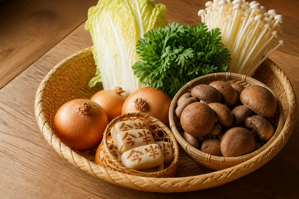 浅草今半 国際通り本店のすき焼用野菜
