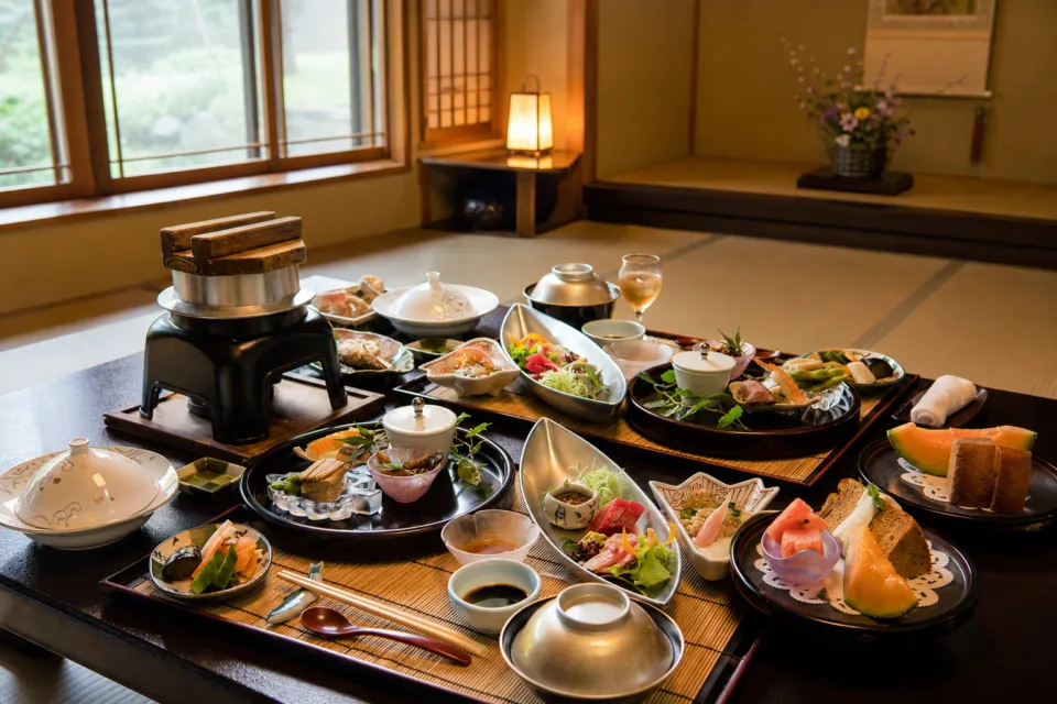 長瀞温泉 花のおもてなし 長生館の夕食会席料理
