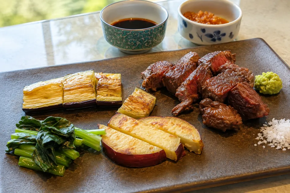 グランドニッコー東京 台場のステーキと焼き野菜