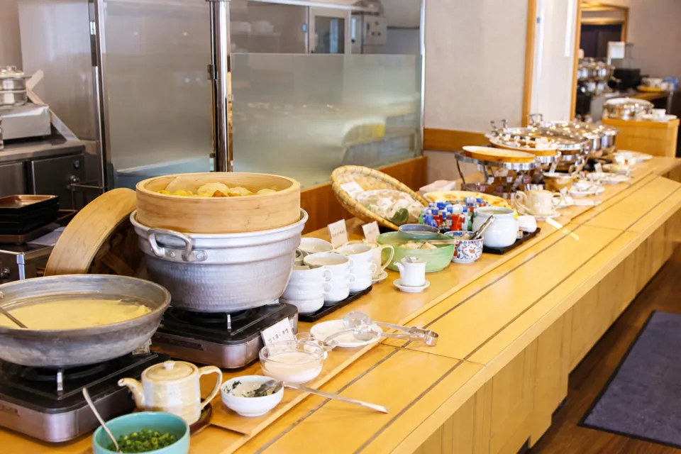 グランドサンピア八戸の朝食バイキング料理