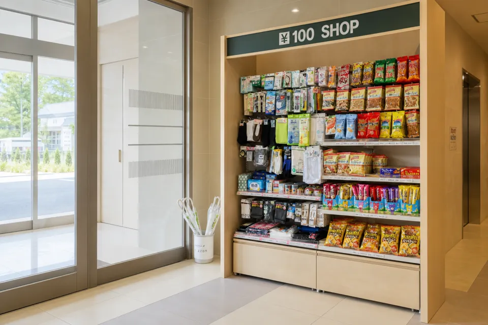 HOTEL AZ 福岡糸島店の100円ショップ