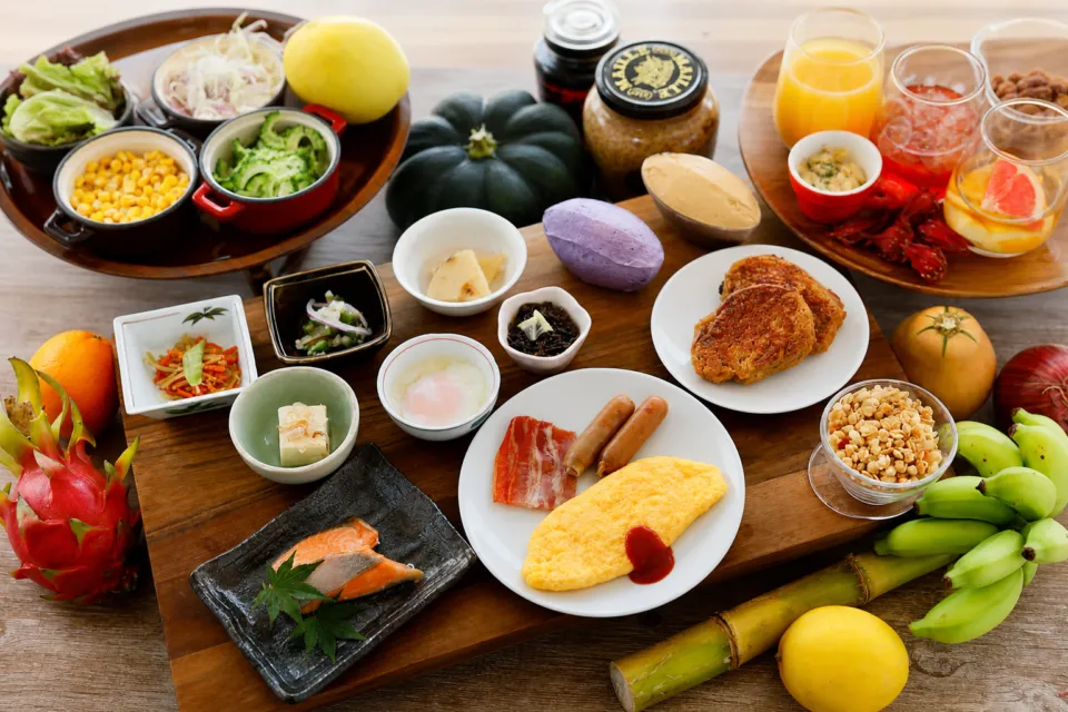 ホテルブリーズベイマリーナの朝食ブッフェ