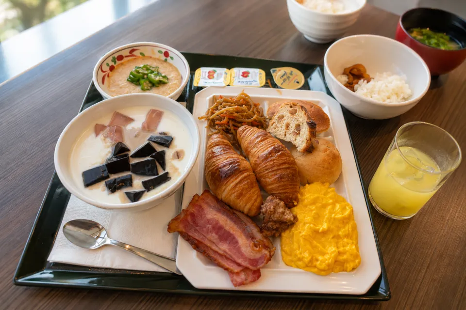 ホテルブエナビスタの洋食朝食プレート