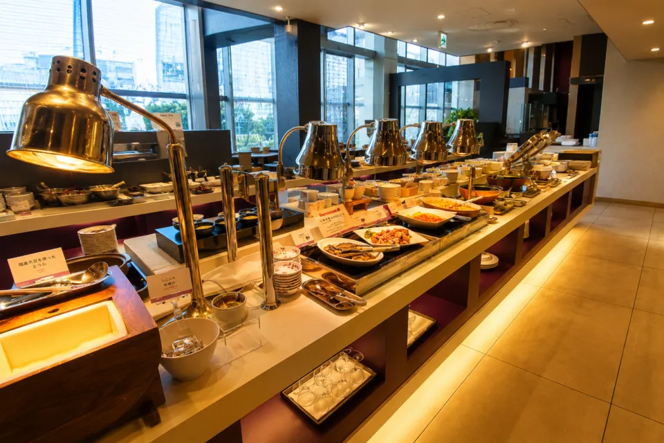 ホテルブエナビスタの朝食ブッフェ会場