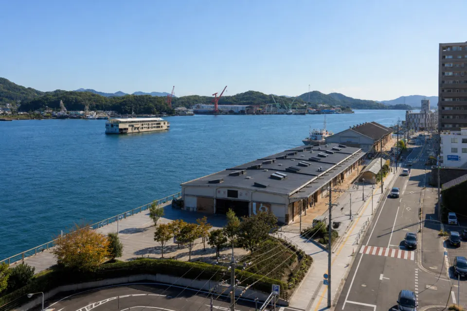 HOTEL CYCLEのあるONOMICHI U2の館内