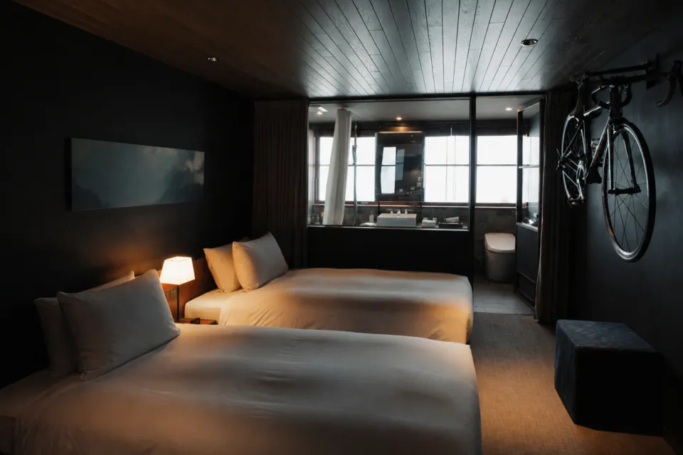HOTEL CYCLEの自転車を持ち込める客室