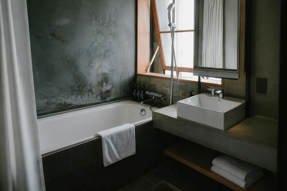 HOTEL CYCLEのスタンダードツインのバスルーム