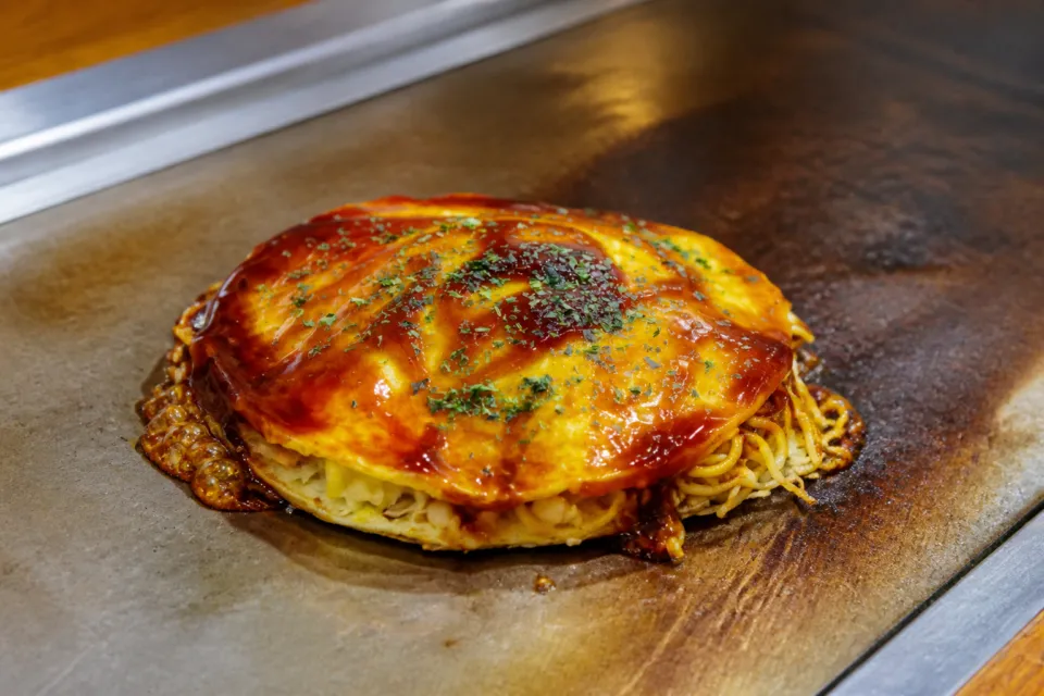 ホテルグランヴィア広島の朝食のお好み焼き