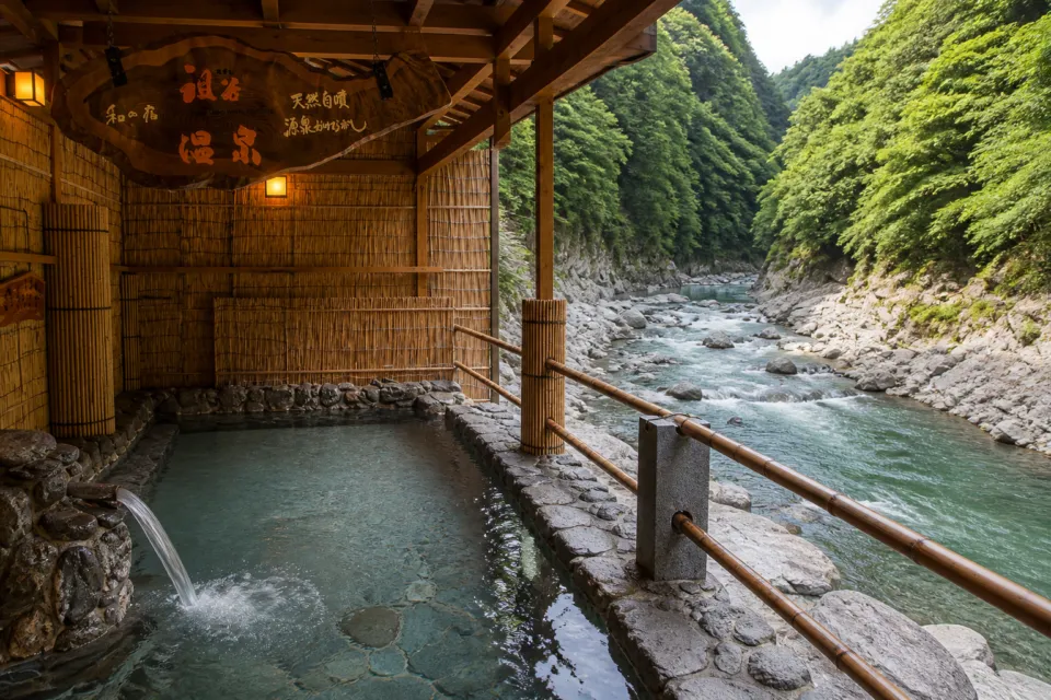 和の宿 ホテル祖谷温泉の渓谷の湯