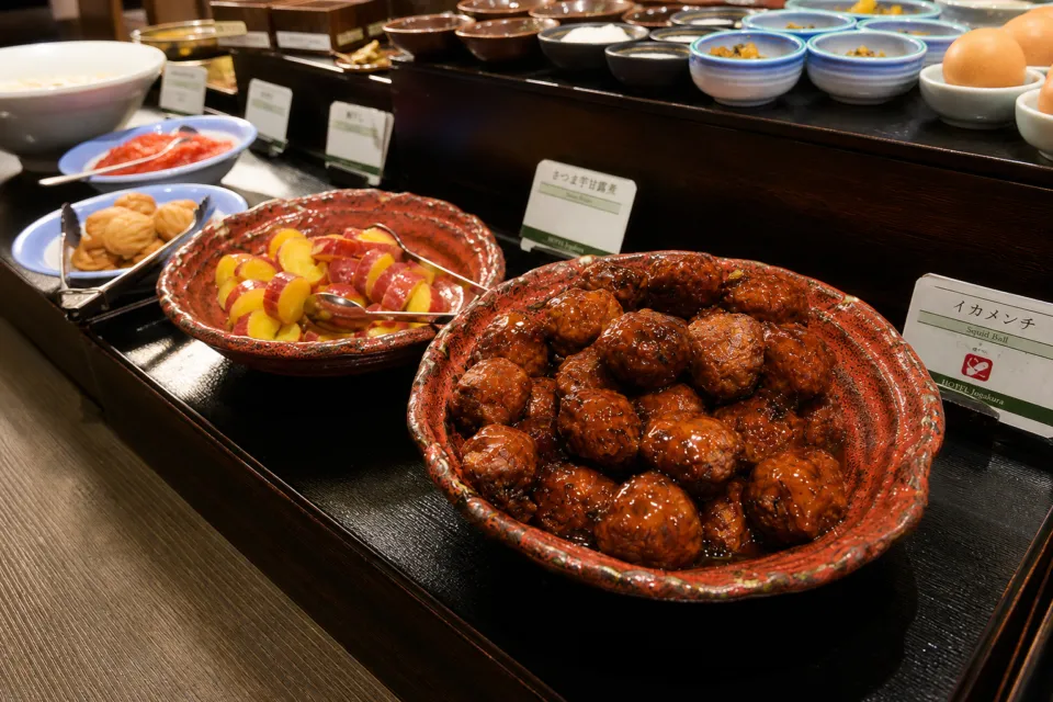 八甲田城ヶ倉温泉 ホテル城ヶ倉の朝食ビュッフェ