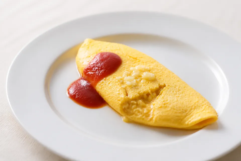 ホテル日航新潟の朝食で提供されるオムレツ