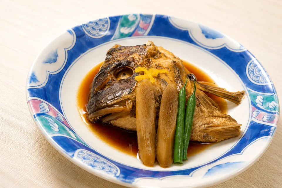 ホテル鷗風亭の魚の煮付け