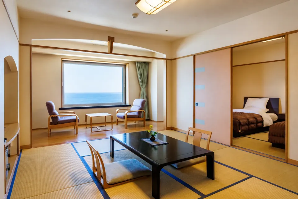 HOTEL OOSADOのオーシャンフロント 和モダンスイートの客室