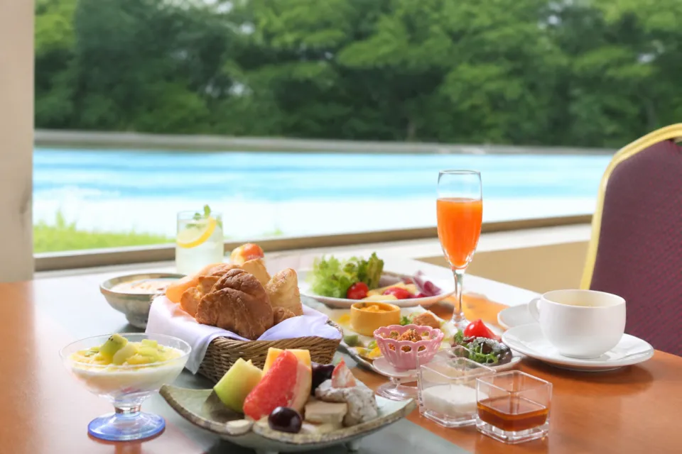 ホテル櫻井の朝食バイキング