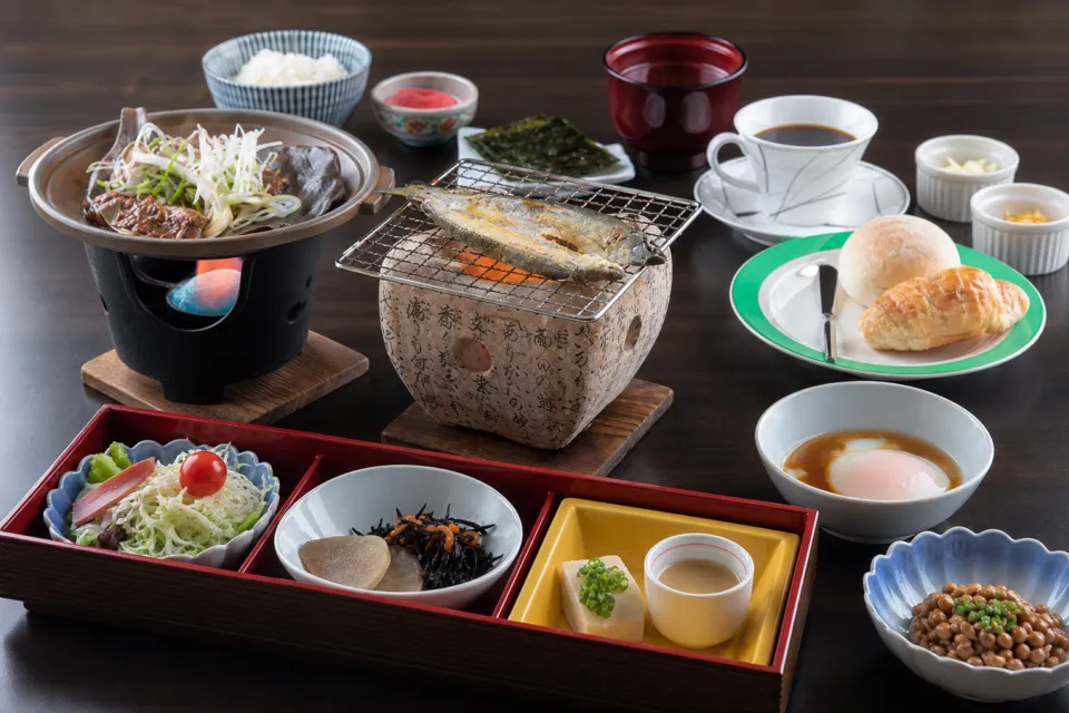 ホテル積翠園の和朝食