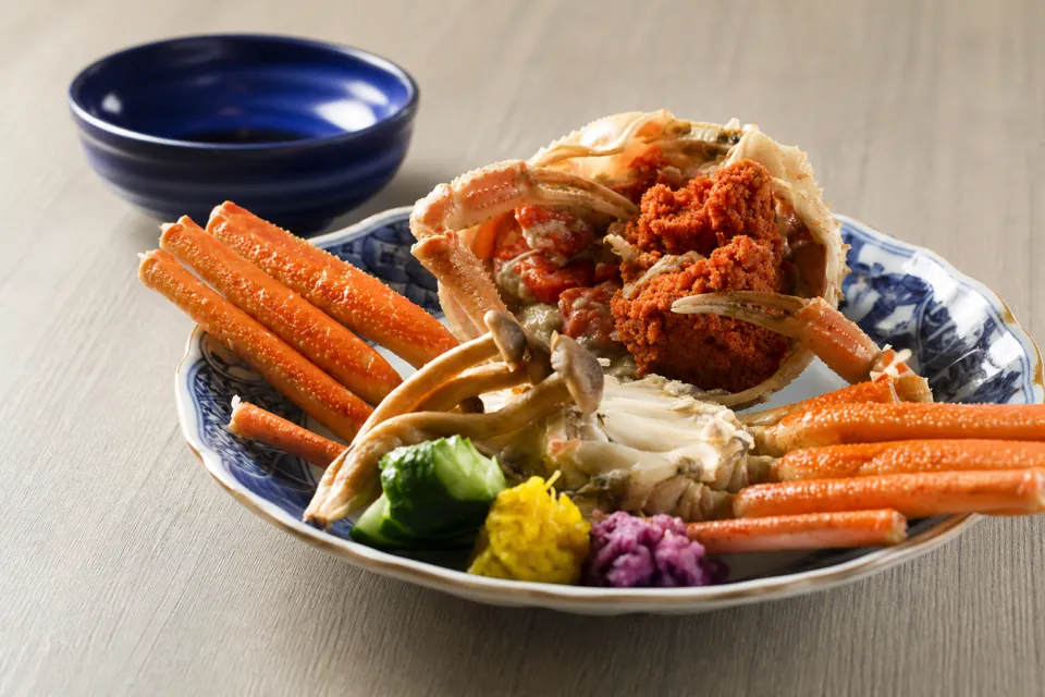 宝生寿しの蟹料理1