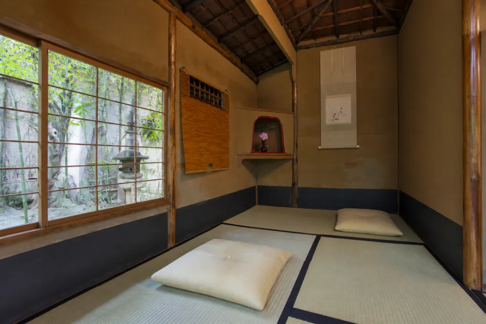 瓢亭 本店の畳敷きの茶室