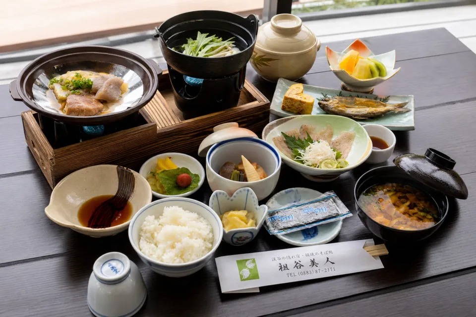 渓谷の隠れ宿 祖谷美人の朝食