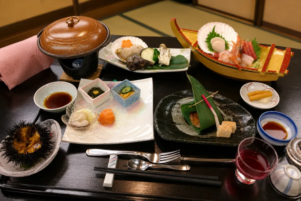 浄土ヶ浜パークホテルの海鮮会席料理