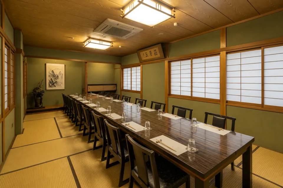 海軍さんの料亭 五月荘の窓側個室