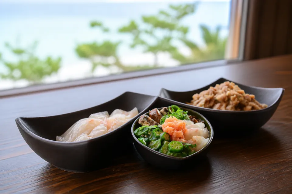 亀の井ホテル 鴨川の朝食の郷土料理