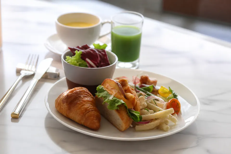川越東武ホテルの朝食プレート