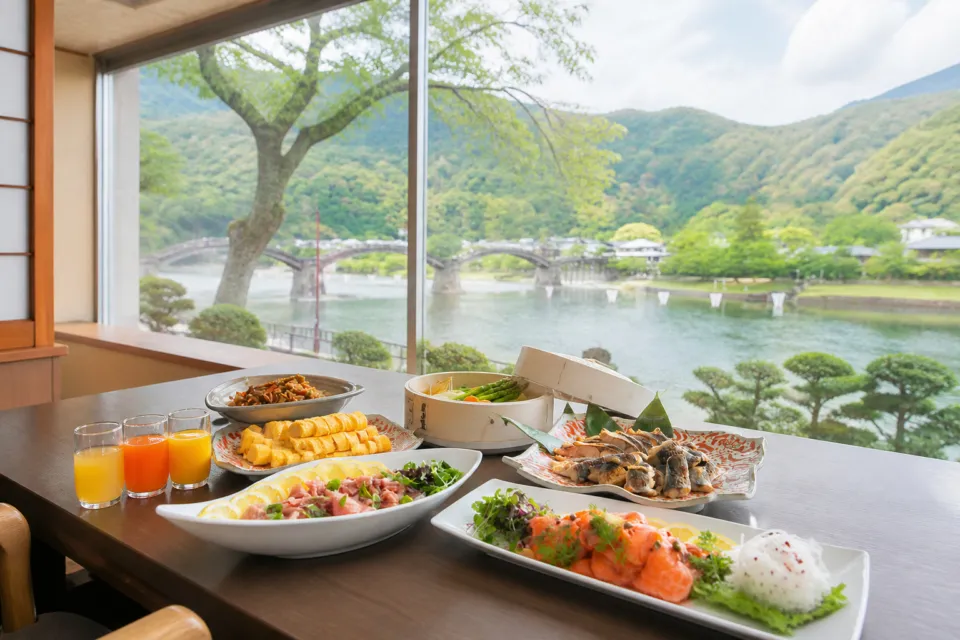 錦帯橋温泉 岩国国際観光ホテルの朝食
