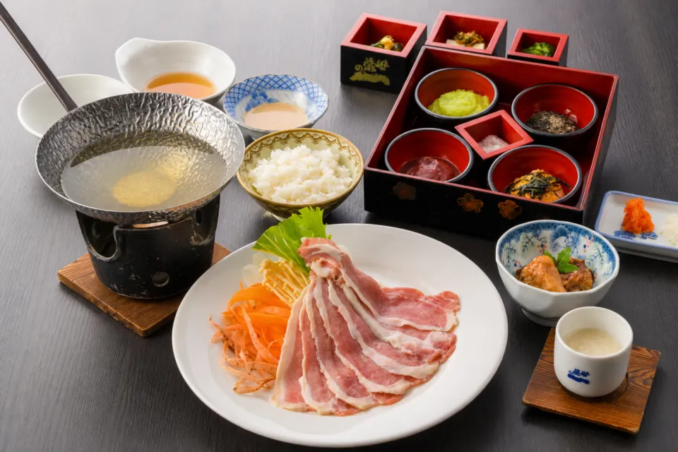 蔵元レストラン せきのいちの豚しゃぶ御膳