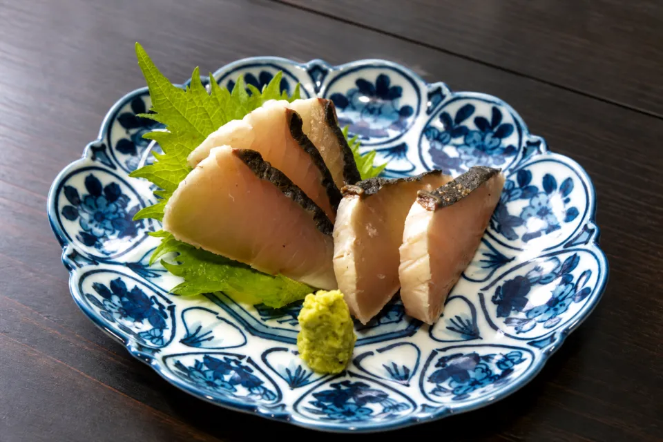 倉敷アイビースクエアの朝食の鰆のたたき