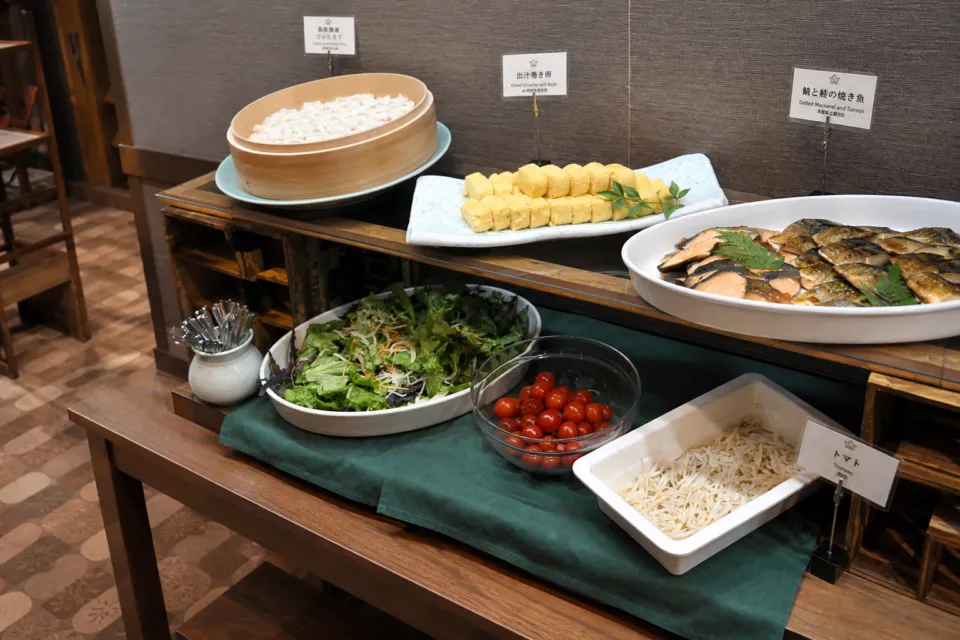 倉吉シティホテルの朝食会場