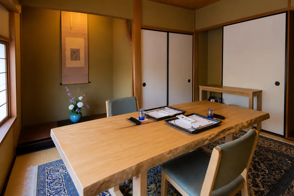 京料理 辰巳屋のテーブル個室